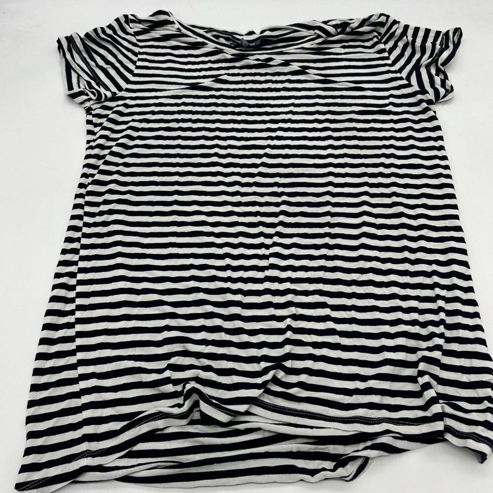 ModCloth Blue white striped short sleeve Tunic/Dress size large